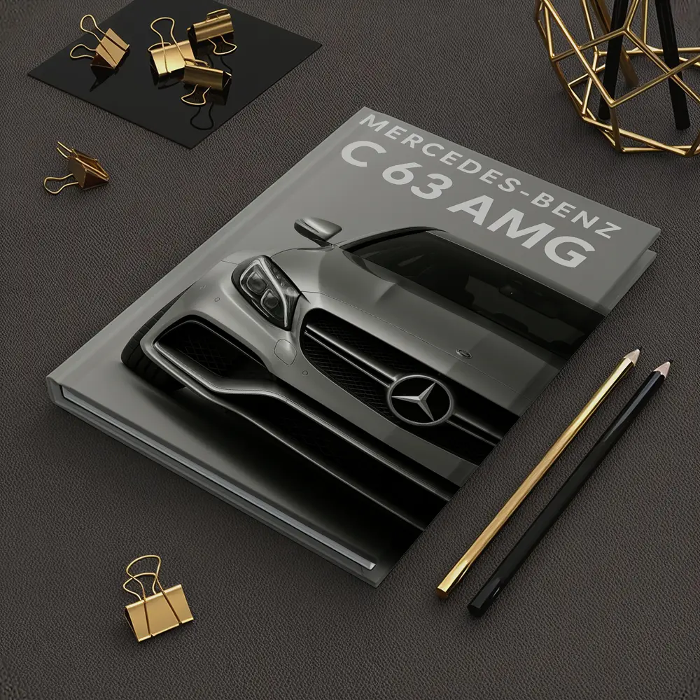 Mercedes Benz C63 AMG Silver Front View – Notebooks