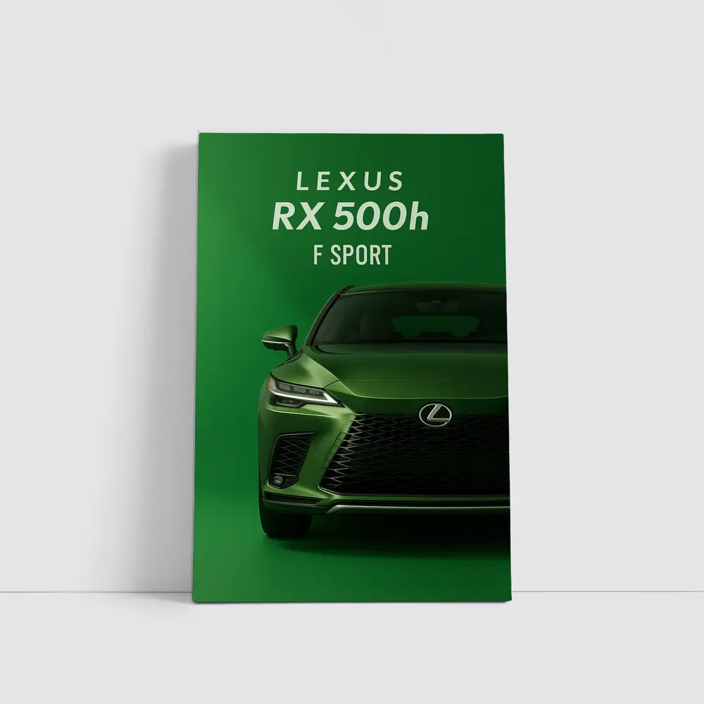 Lexus RX F Sport Green Studio Shot – Wall Art