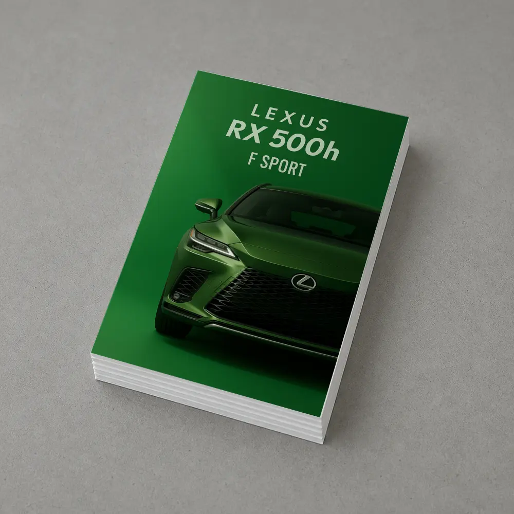 Lexus RX F Sport Green Studio Shot – Postcards