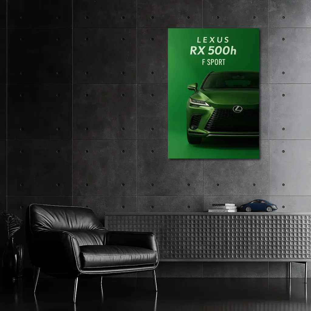Lexus RX F Sport Green Studio Shot – Wall Art
