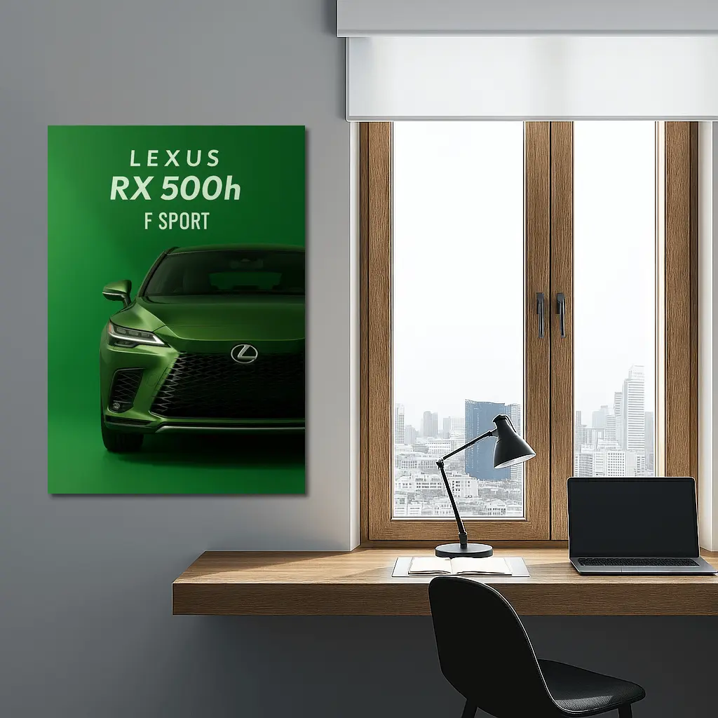 Lexus RX F Sport Green Studio Shot – Wall Art