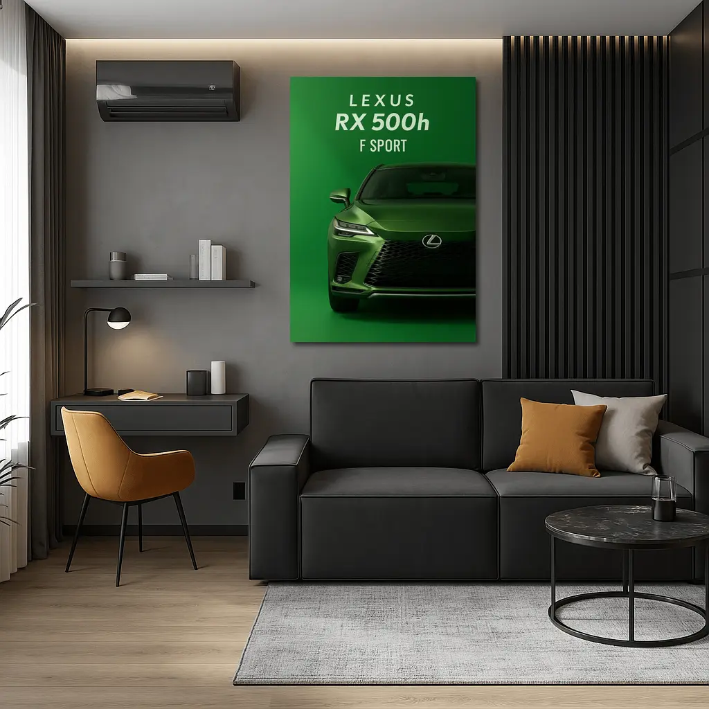 Lexus RX F Sport Green Studio Shot – Wall Art