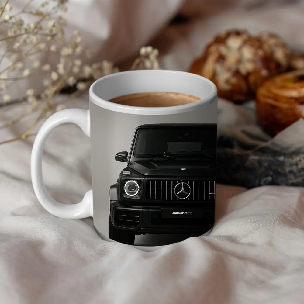 Mercedes Benz G63 AMG Black Front View – Mugs