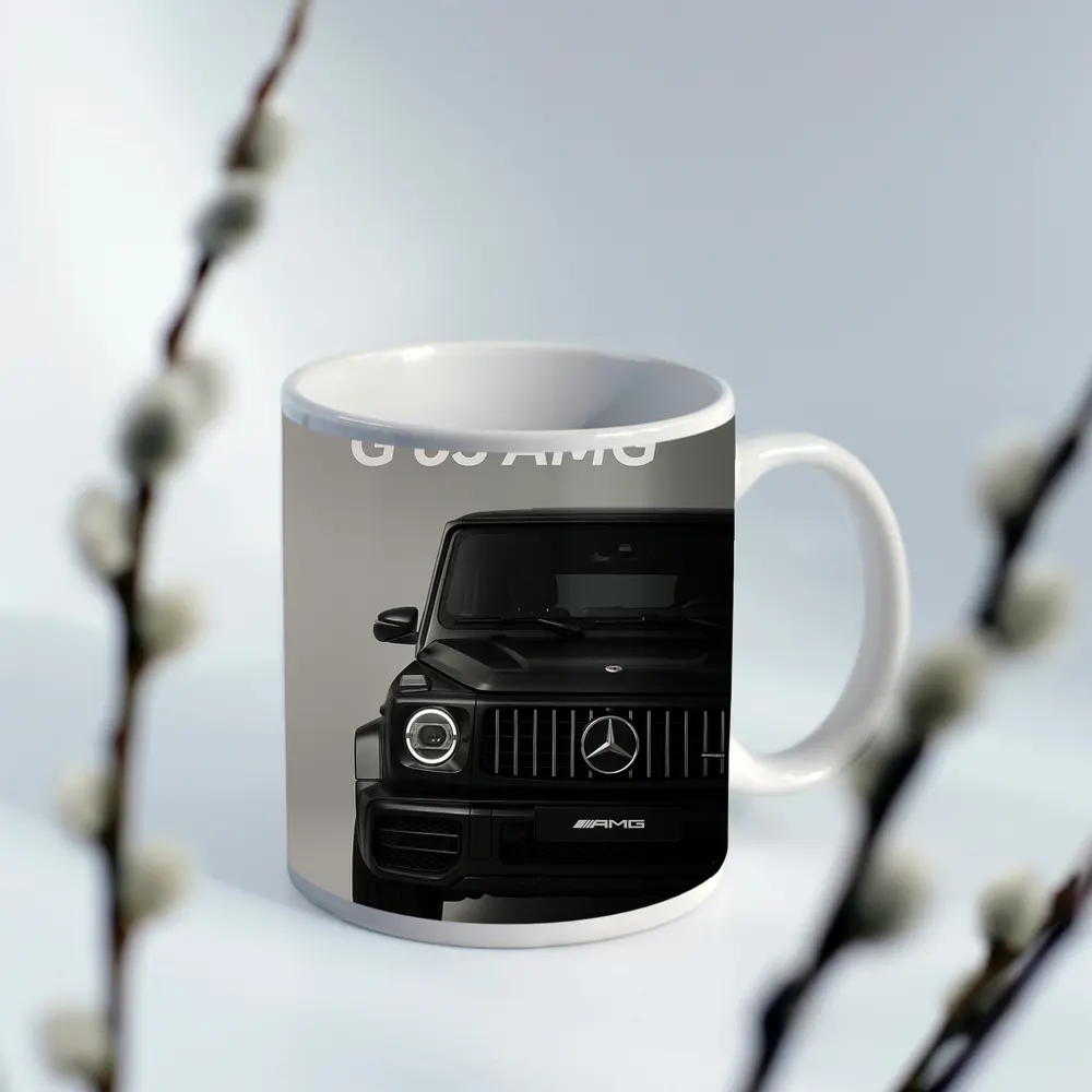 Mercedes Benz G63 AMG Black Front View – Mugs