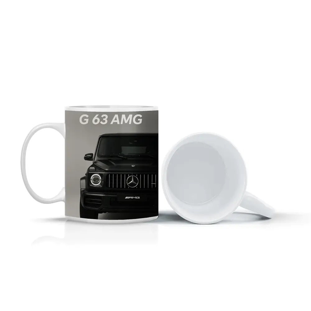 Mercedes Benz G63 AMG Black Front View – Mugs