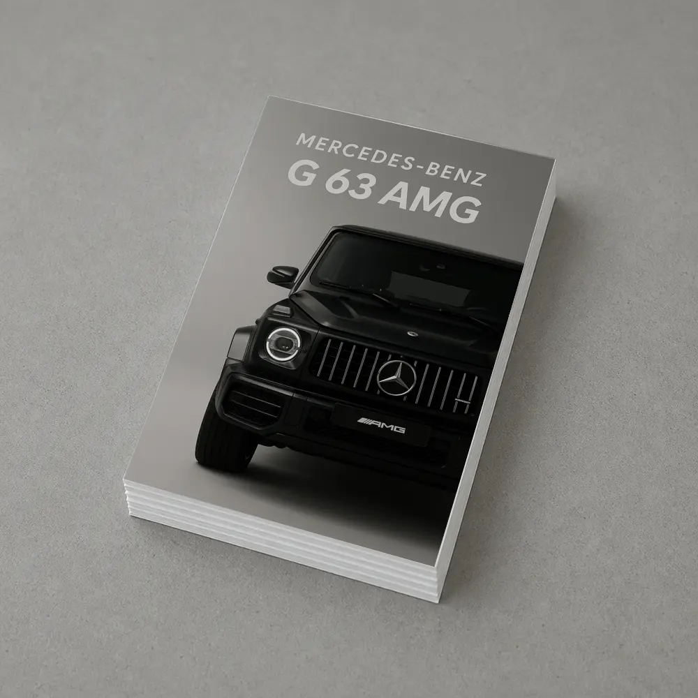 Mercedes Benz G63 AMG Black Front View – Postcards