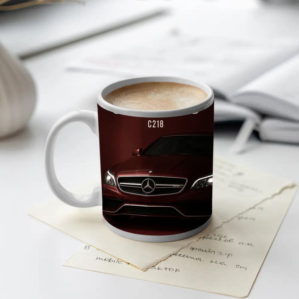 Mercedes Benz CLS AMG Dark Red Studio – Mugs