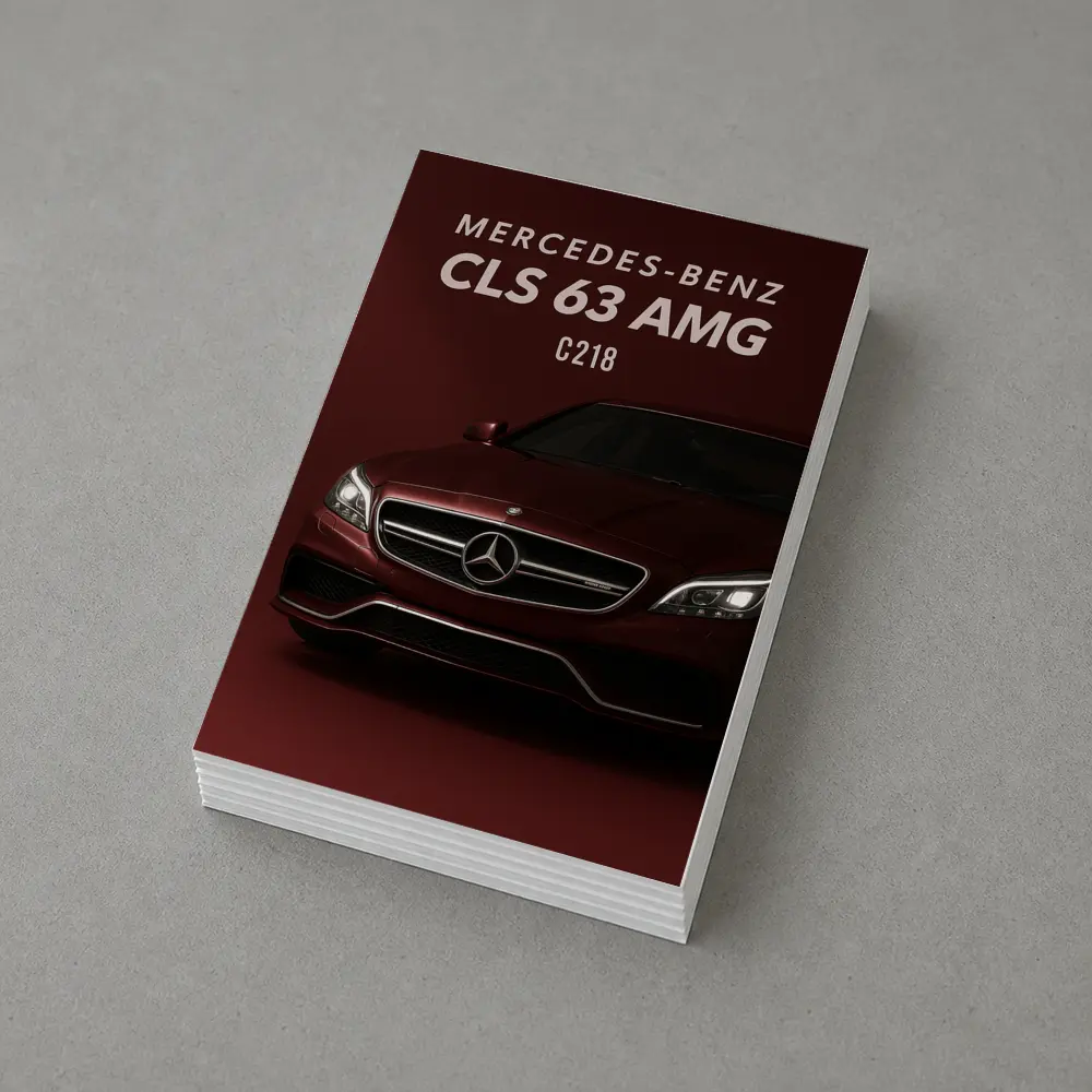 Mercedes Benz CLS AMG Dark Red Studio – Postcards