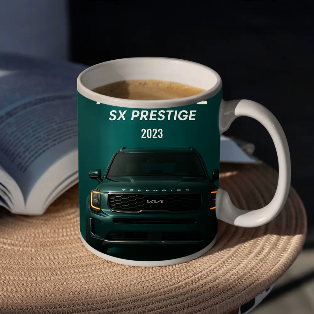 Kia Telluride SX Prestige Dark Green SUV – Mugs