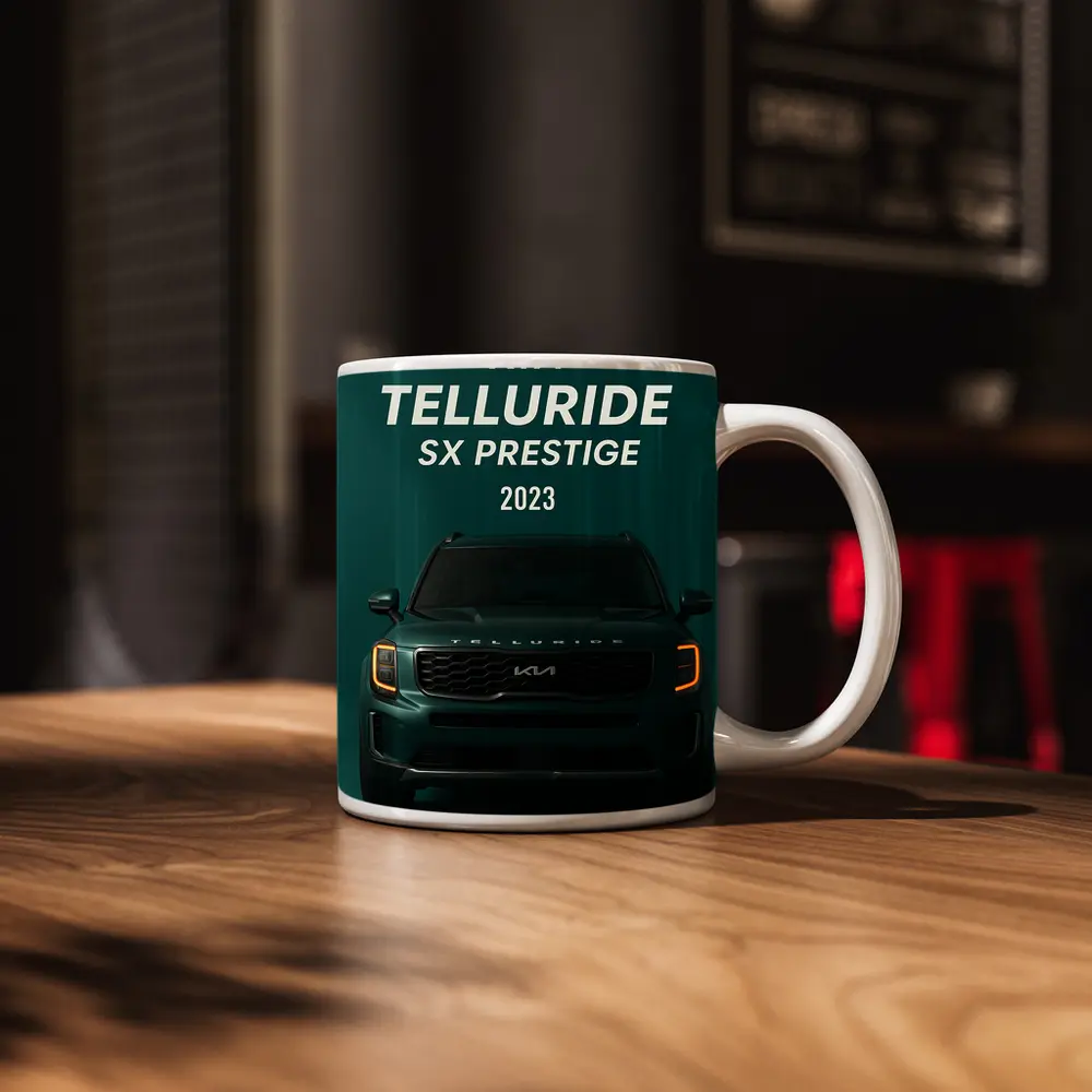Kia Telluride SX Prestige Dark Green SUV – Mugs