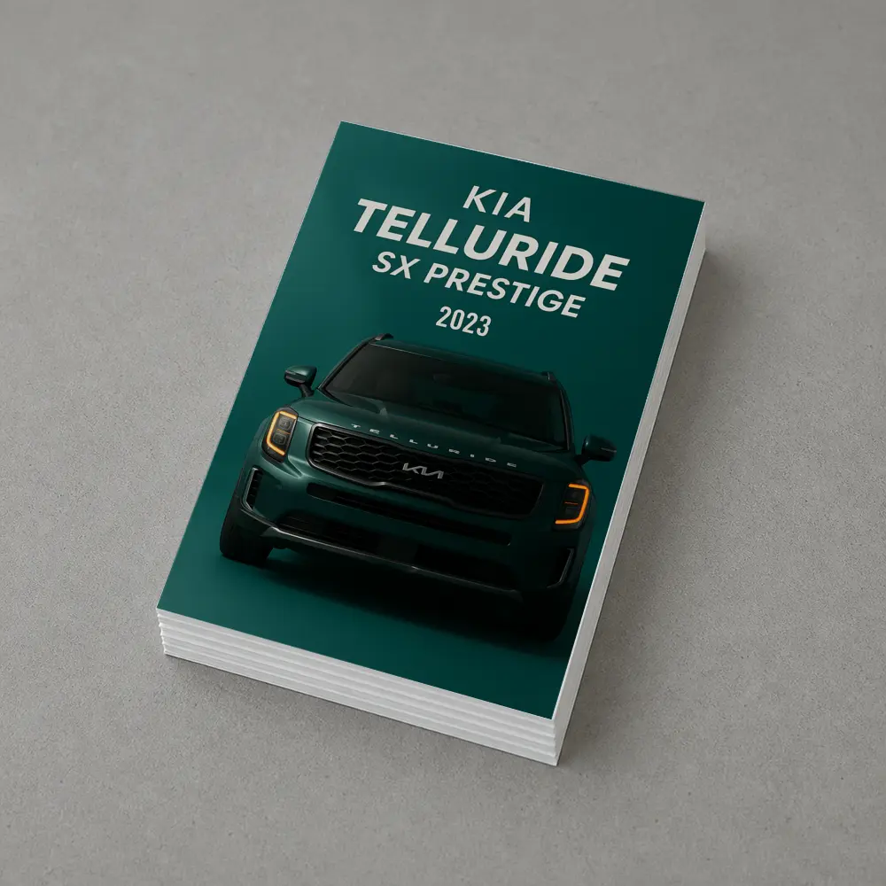 Kia Telluride SX Prestige Dark Green SUV – Postcards