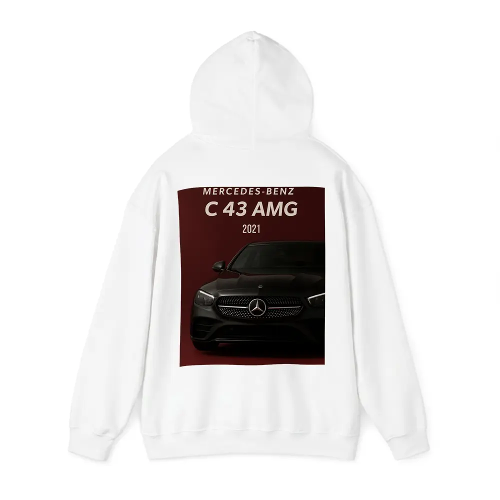 Mercedes Benz C43 AMG Dark Red Background – Hoodies