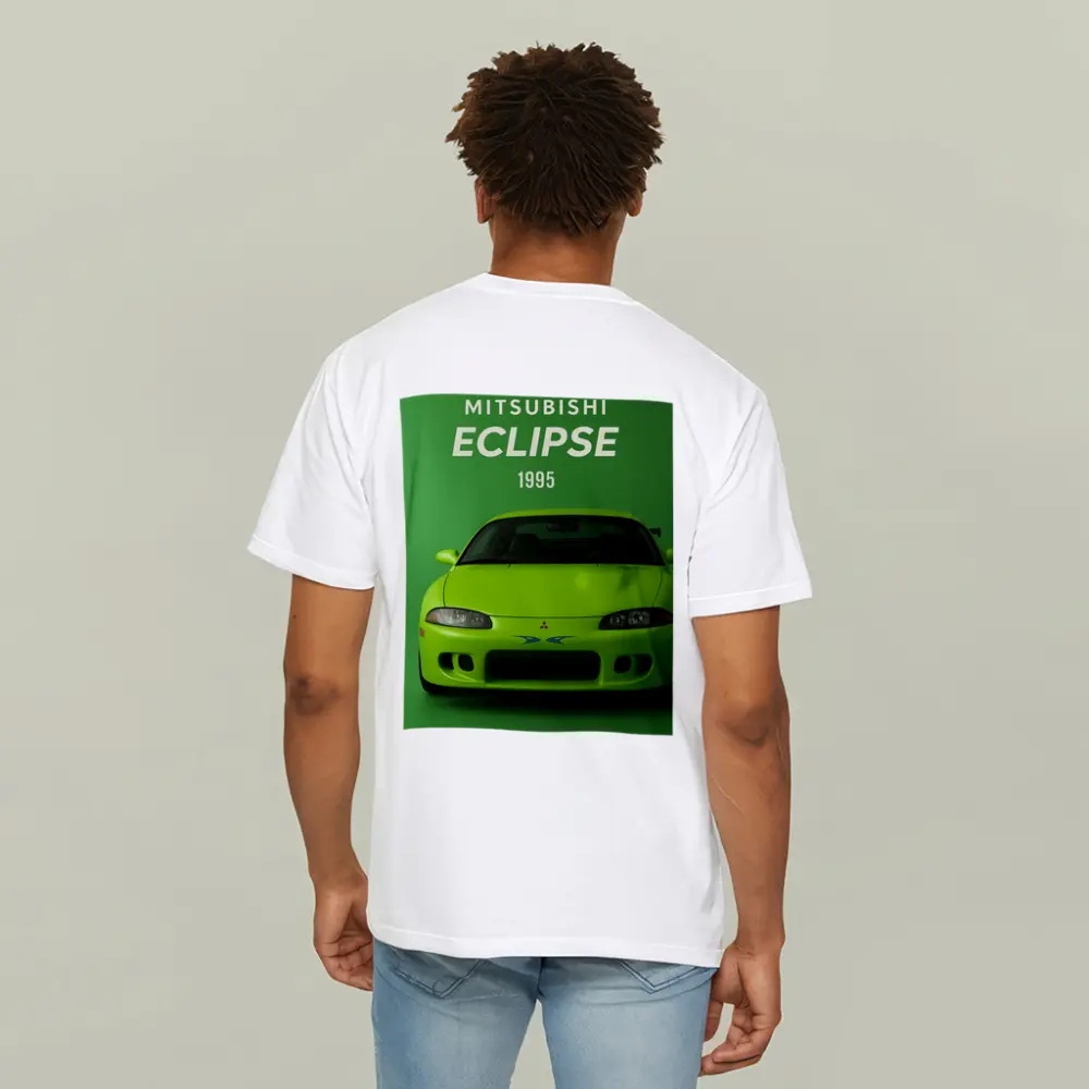 Mitsubishi Eclipse 1995 Green Car Art – T-Shirts