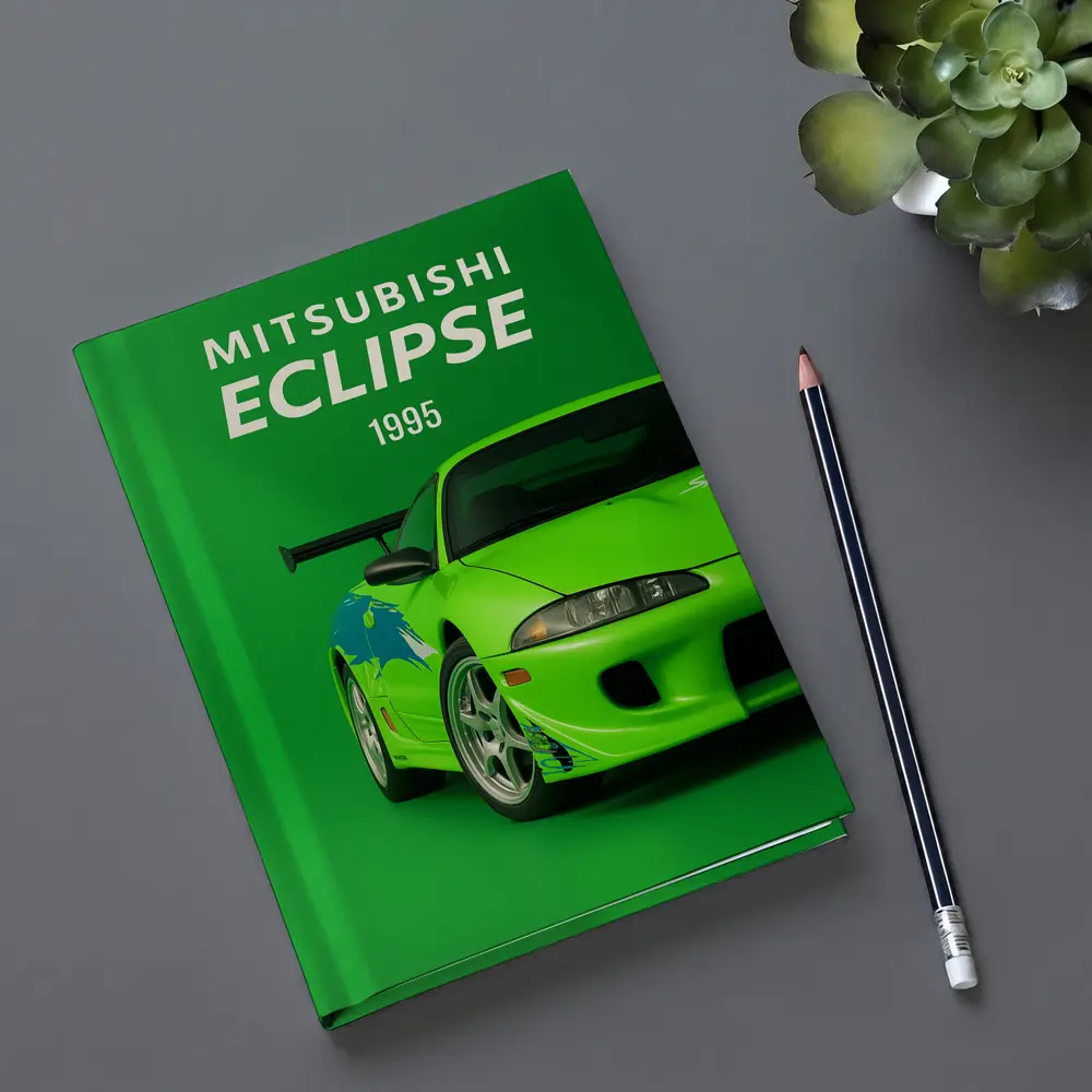 Mitsubishi Eclipse 1995 Green Sport Car – Notebooks