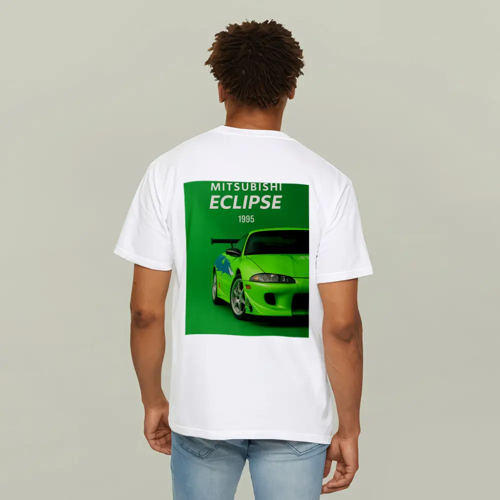 Mitsubishi Eclipse 1995 Green Sport Car – T-Shirts