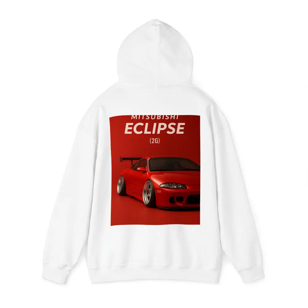 Mitsubishi Eclipse 2G Red Sports Car – Hoodies