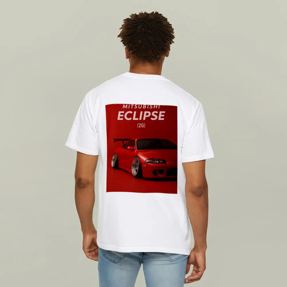 Mitsubishi Eclipse 2G Red Sports Car – T-Shirts