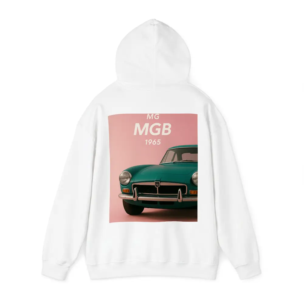 MG MGB Classic Sports Car Pink Background – Hoodies