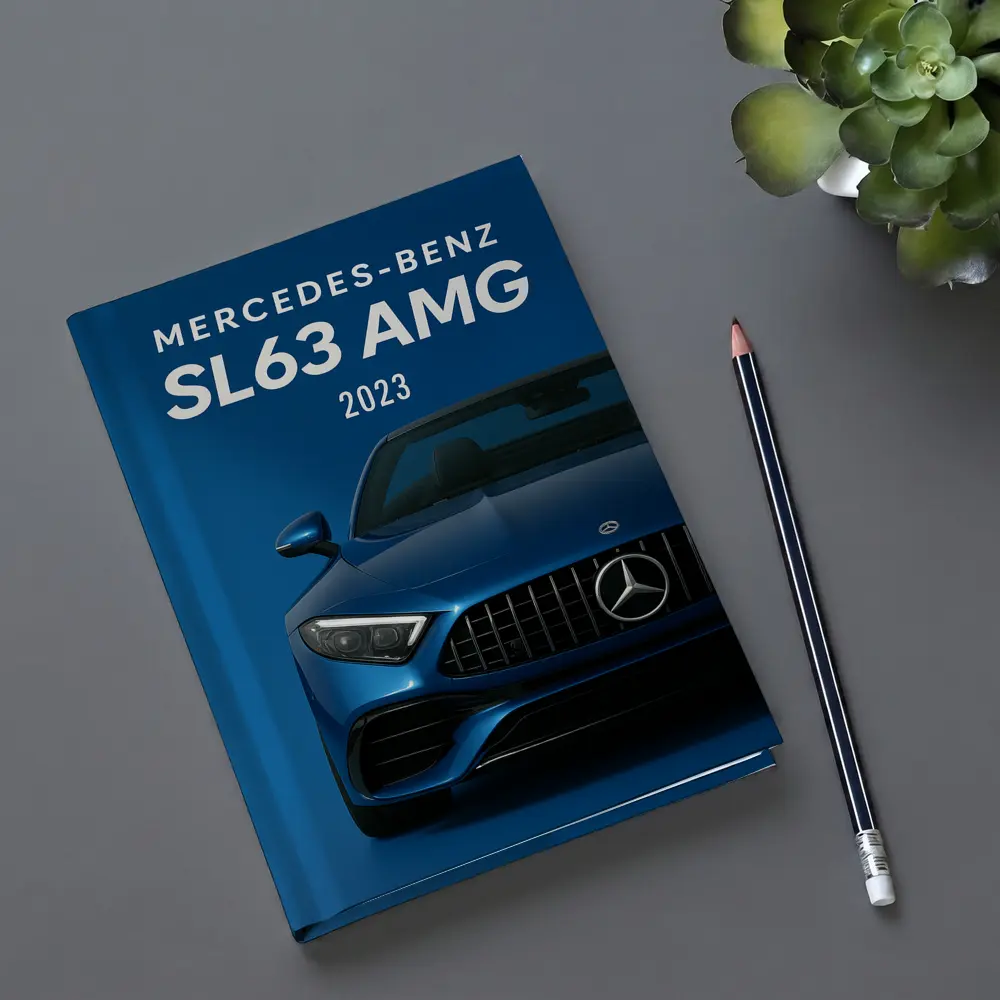 Mercedes Benz SL63 AMG Blue Front View – Notebooks