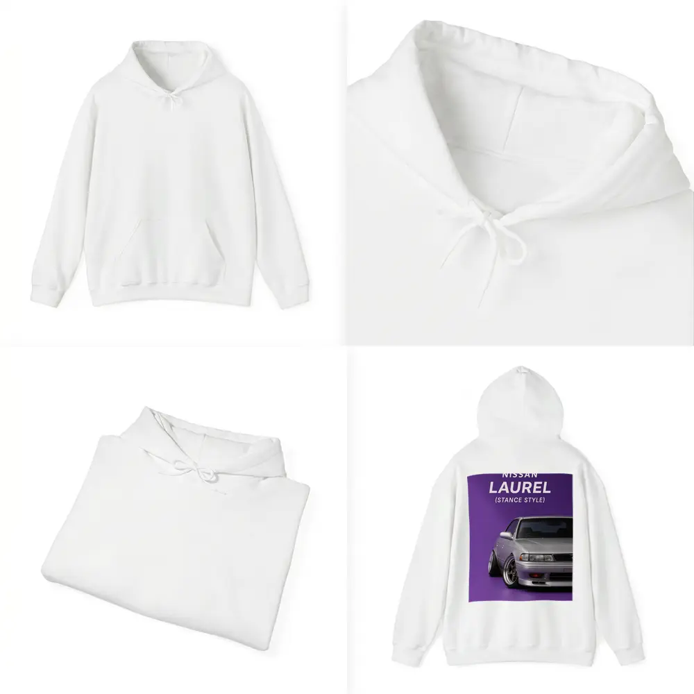 Nissan Laurel Stance Style Purple Background – Hoodies