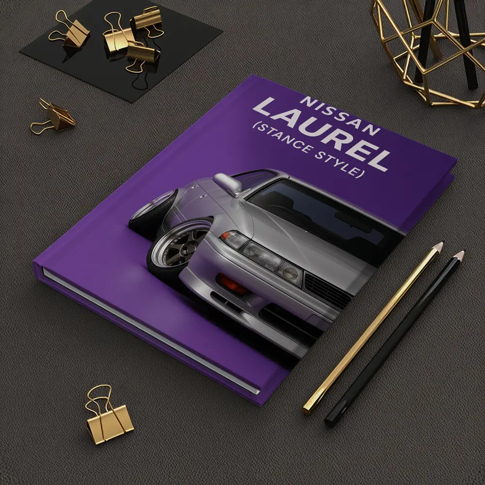 Nissan Laurel Stance Style Purple Background – Notebooks
