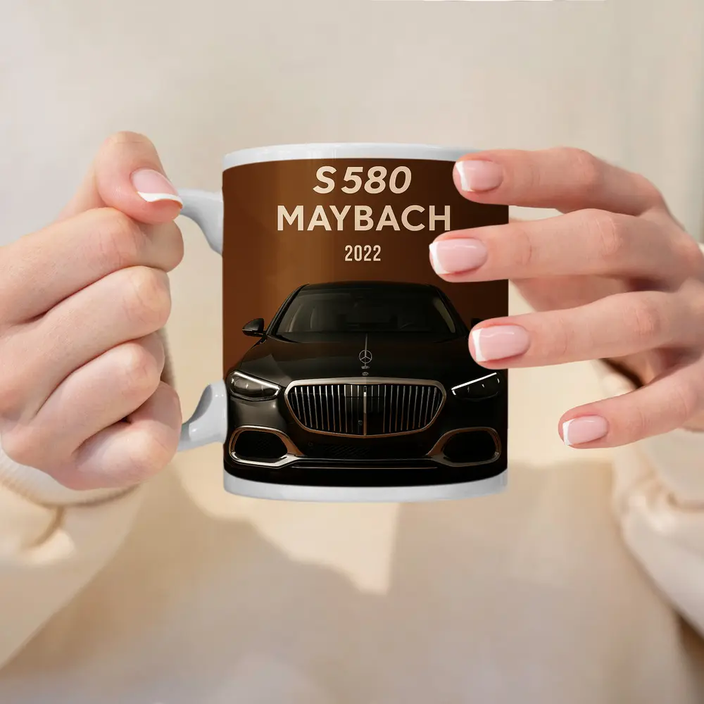 Mercedes Benz S580 Maybach Brown Background – Mugs