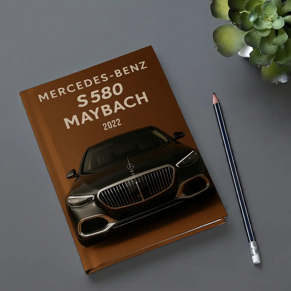 Mercedes Benz S580 Maybach Brown Background – Notebooks