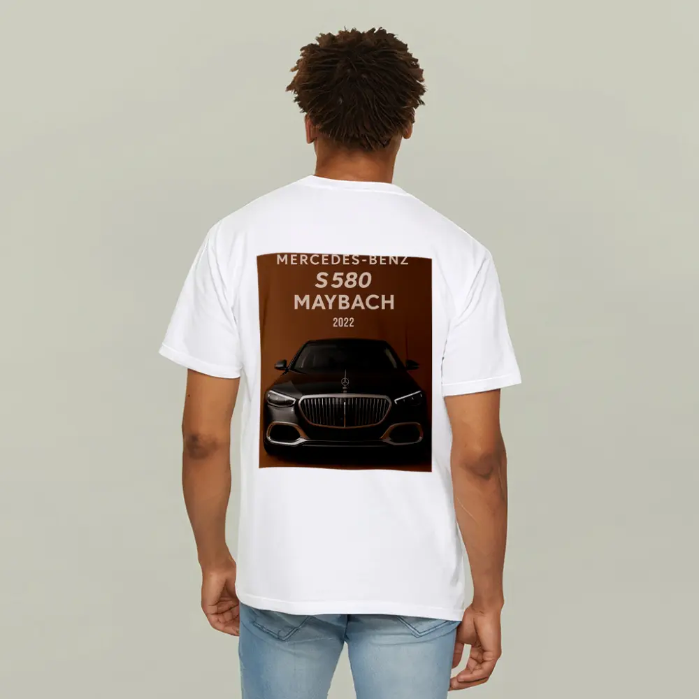 Mercedes Benz S580 Maybach Brown Background – T-Shirts