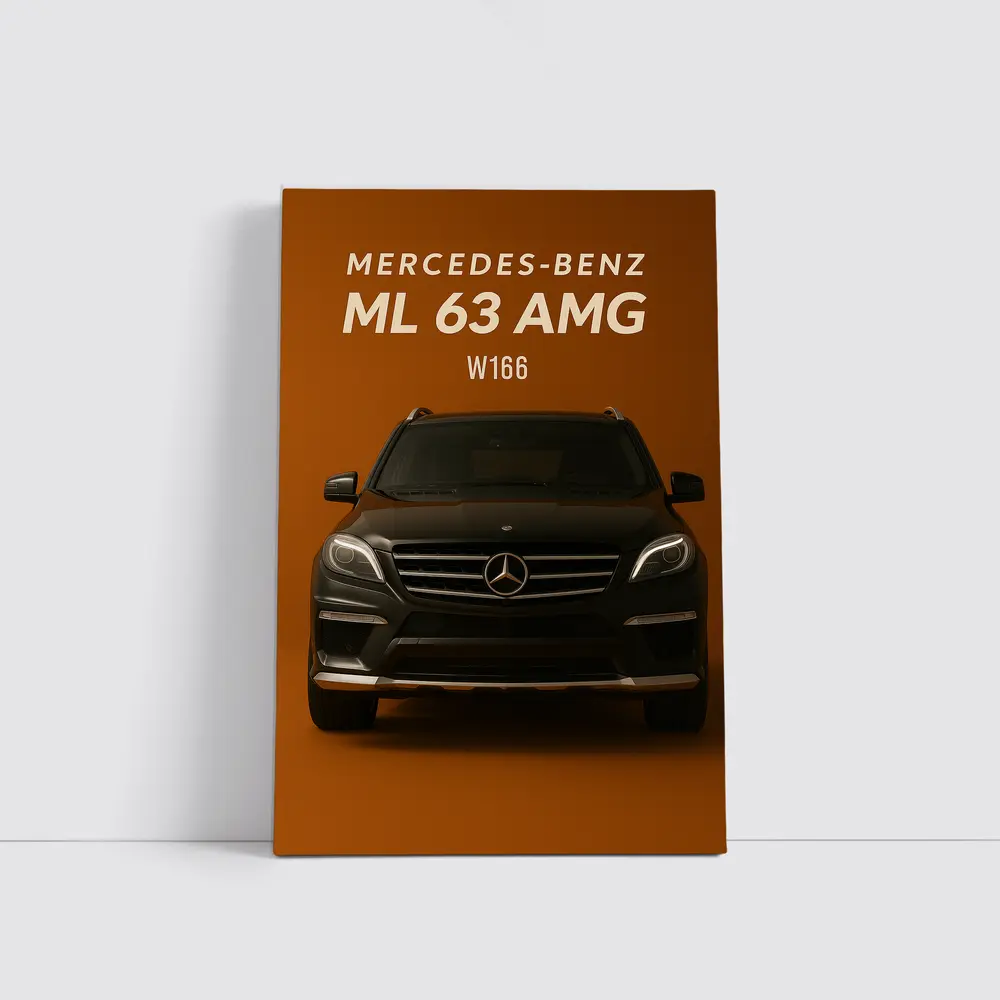 Mercedes Benz ML63 AMG W166 Dark Brown – Wall Art