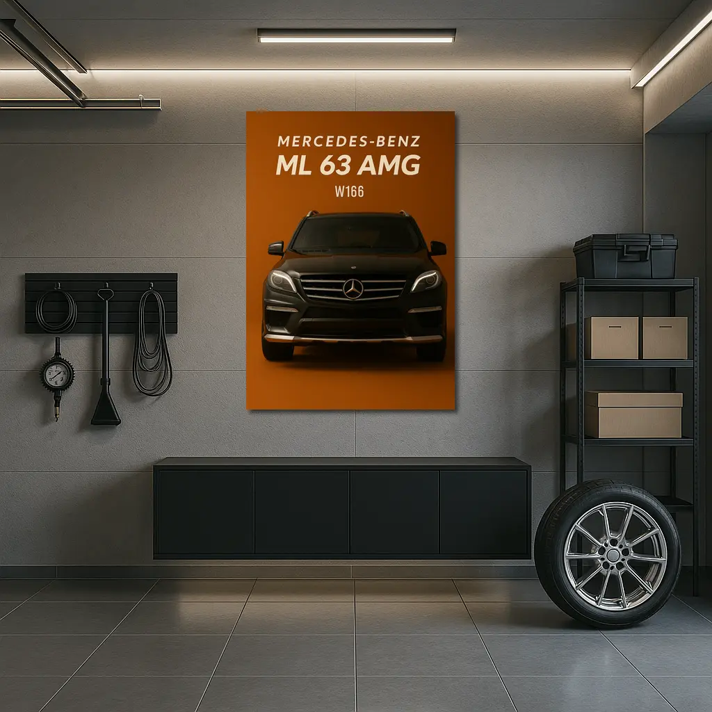 Mercedes Benz ML63 AMG W166 Dark Brown – Wall Art