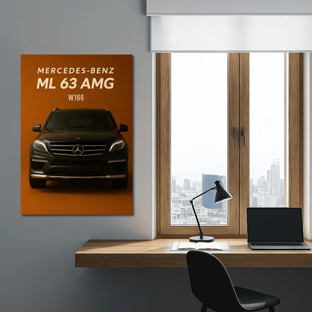 Mercedes Benz ML63 AMG W166 Dark Brown – Wall Art