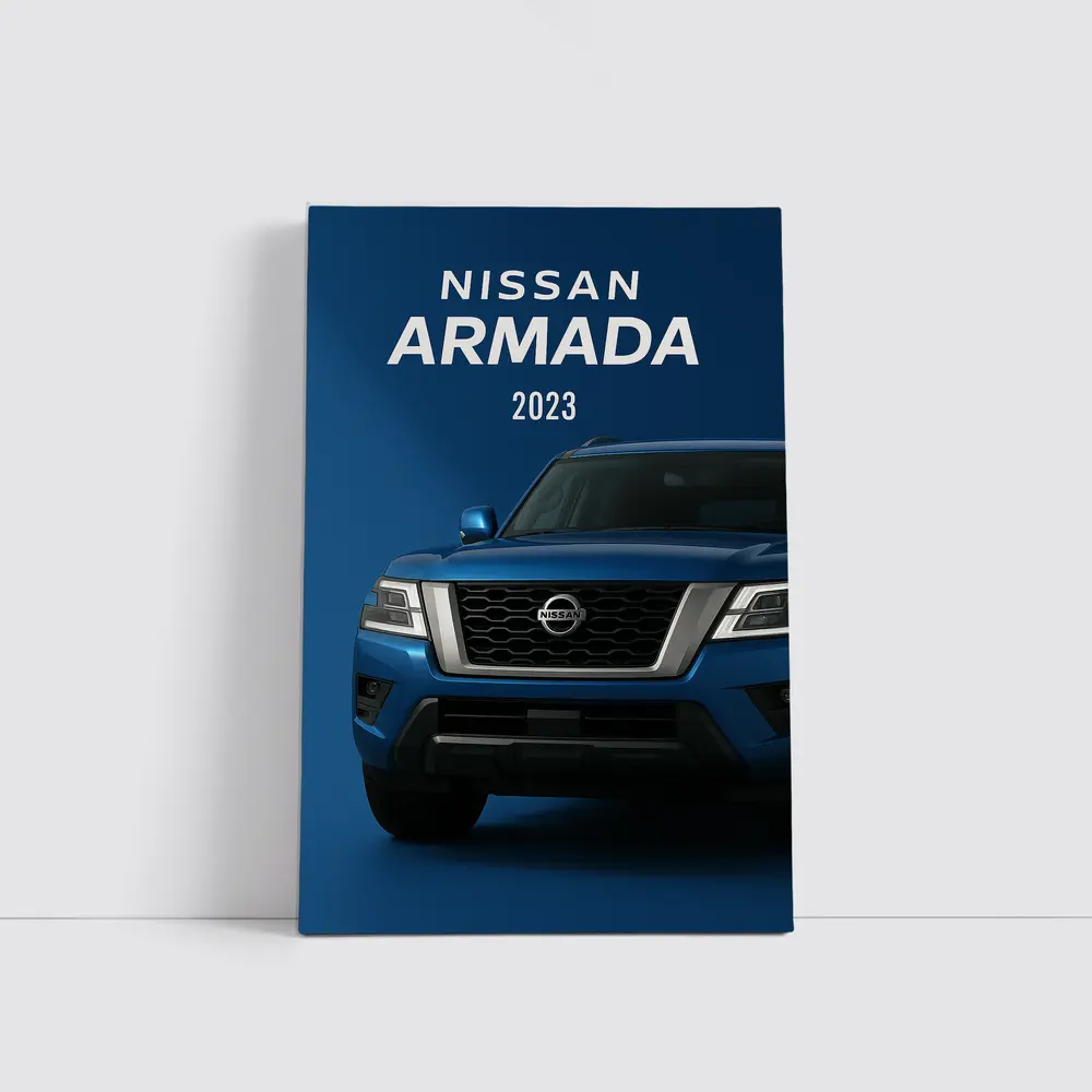 Nissan Armada SUV Blue Studio Shot – Wall Art