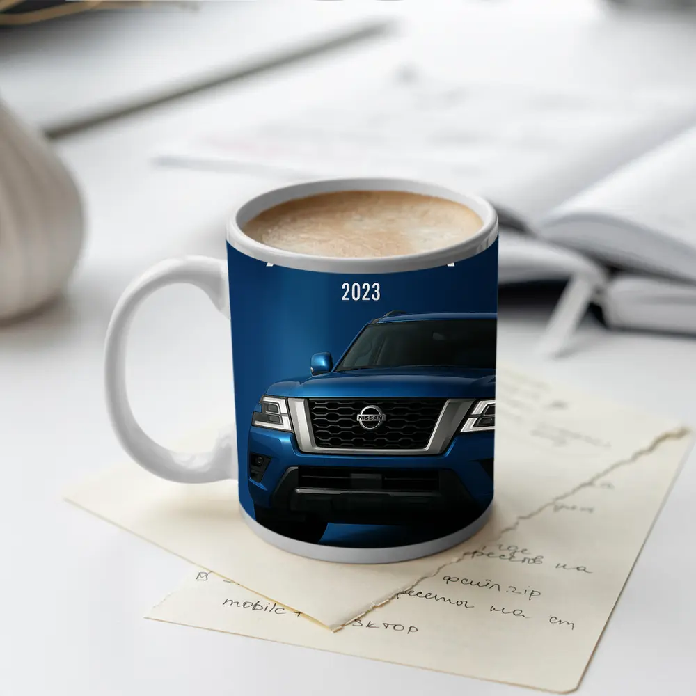 Nissan Armada SUV Blue Studio Shot – Mugs