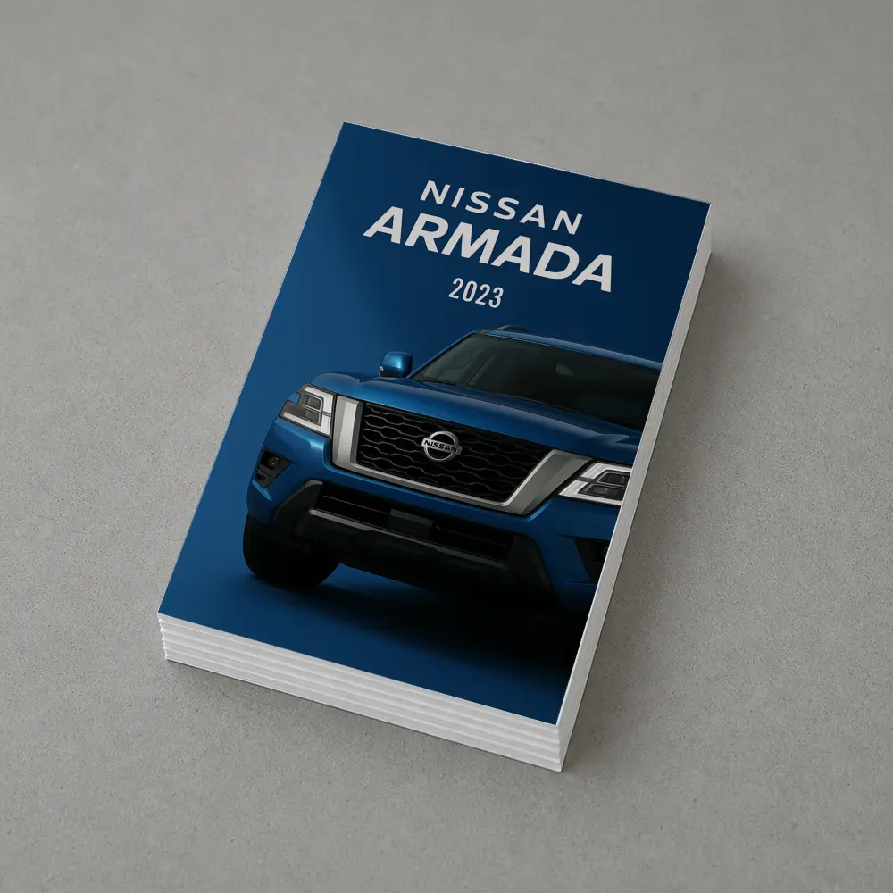 Nissan Armada SUV Blue Studio Shot – Postcards