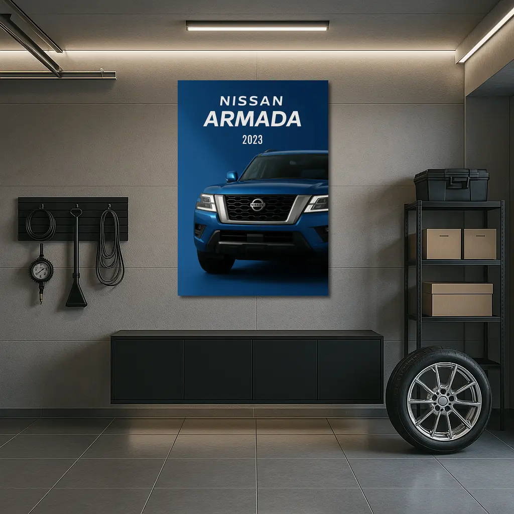 Nissan Armada SUV Blue Studio Shot – Wall Art