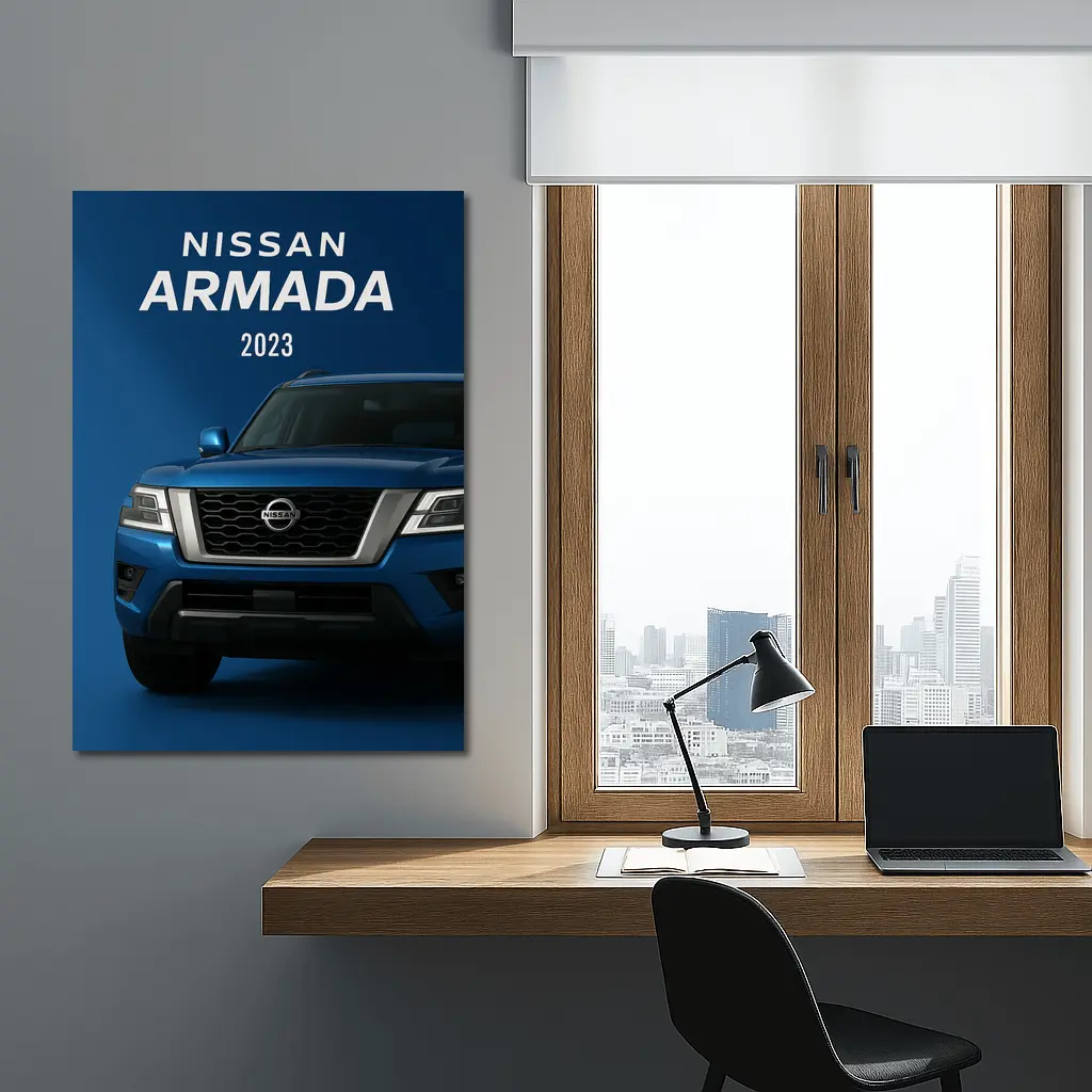Nissan Armada SUV Blue Studio Shot – Wall Art