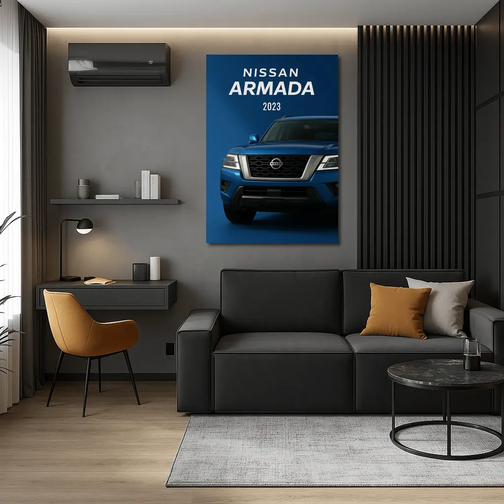 Nissan Armada SUV Blue Studio Shot – Wall Art