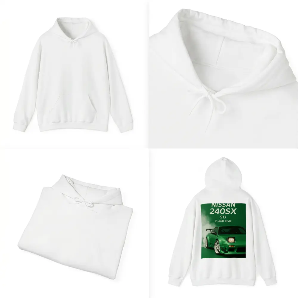 Nissan 240SX S13 Green Drift Style Art – Hoodies