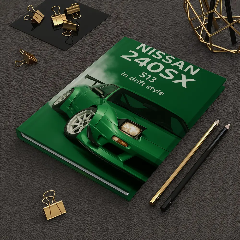 Nissan 240SX S13 Green Drift Style Art – Notebooks