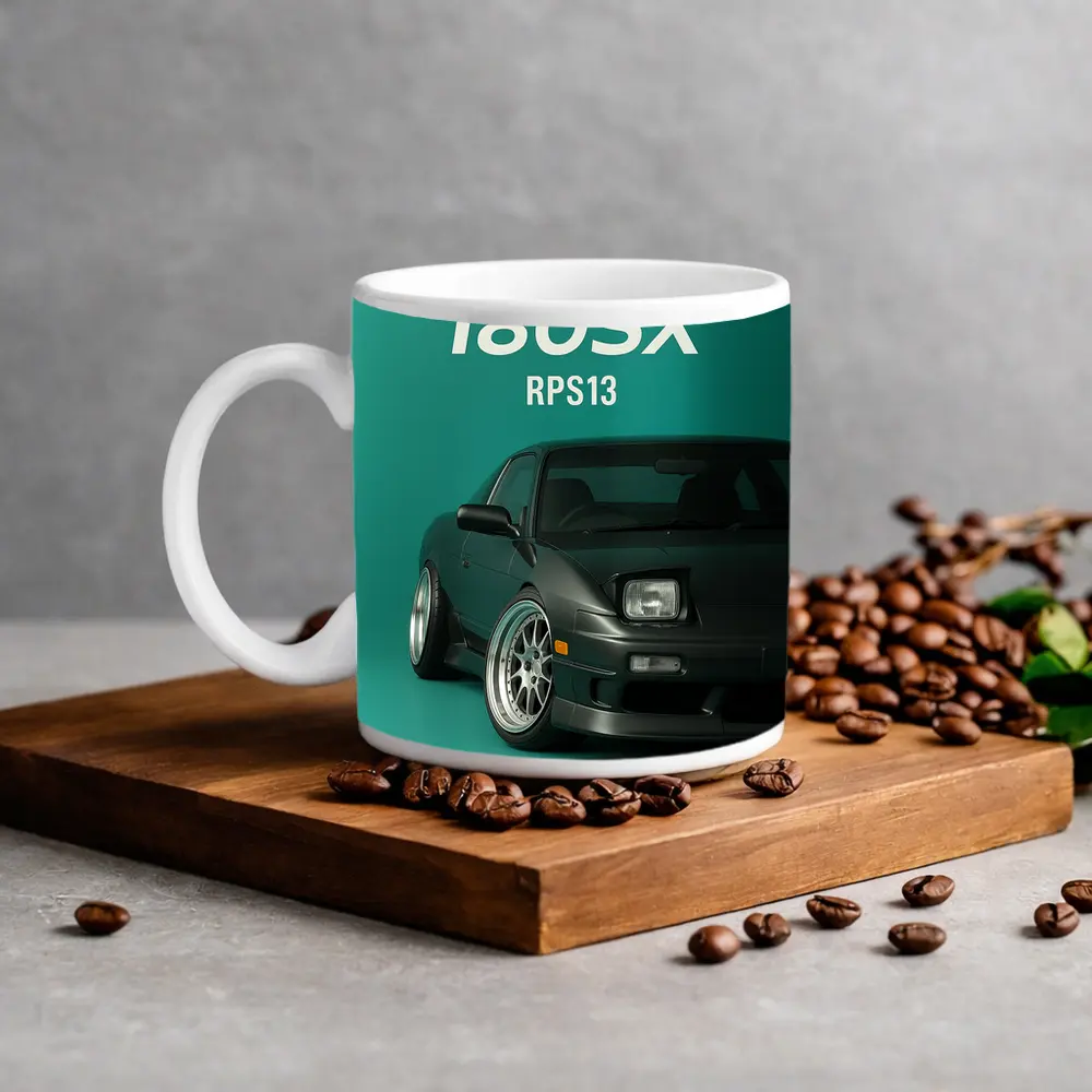 Nissan 180SX RPS13 Stance Style Green – Mugs