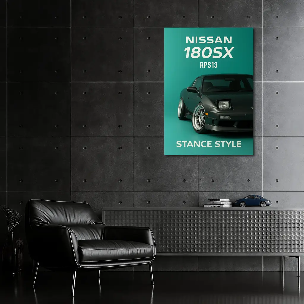 Nissan 180SX RPS13 Stance Style Green – Wall Art