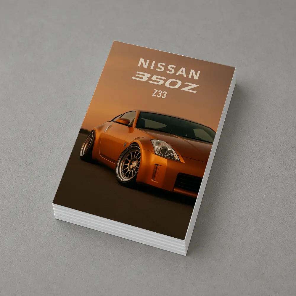 Nissan 350Z Z33 Orange Sunset Sky – Postcards