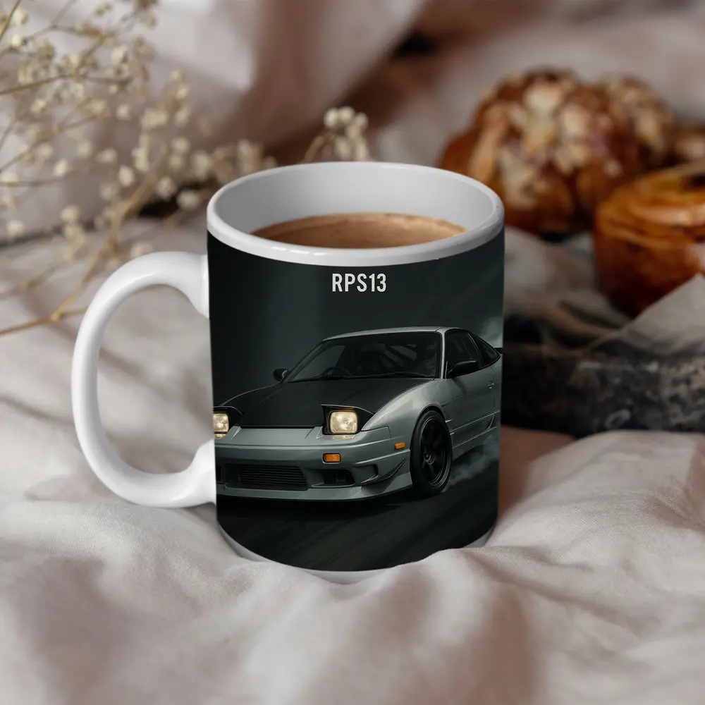 Nissan 180SX RPS13 Drifting Dark Smoke – Mugs