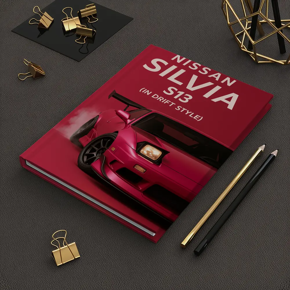 Nissan Silvia S13 Red Drift Style Art – Notebooks