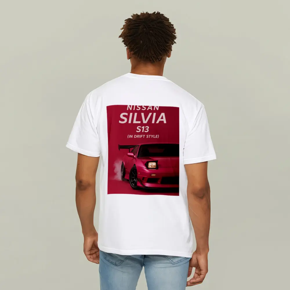 Nissan Silvia S13 Red Drift Style Art – T-Shirts