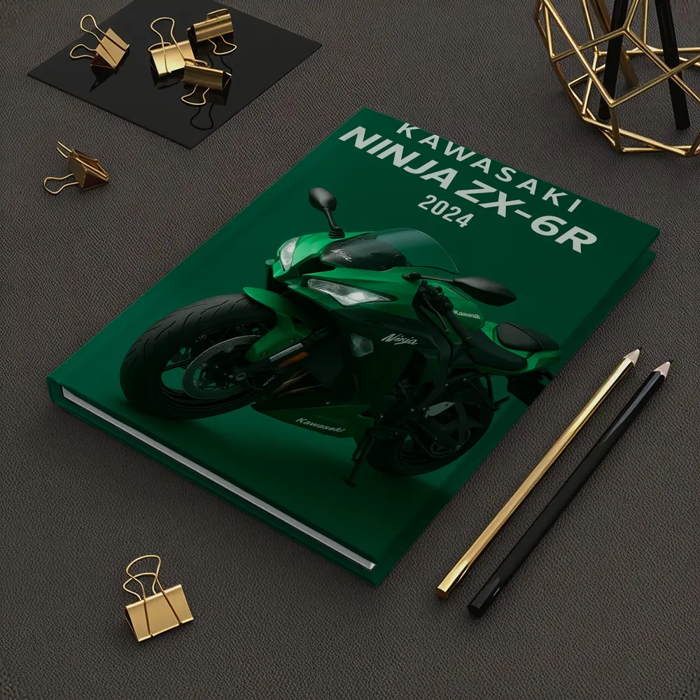 Kawasaki Ninja ZX-6R Green Sport Bike – Notebooks
