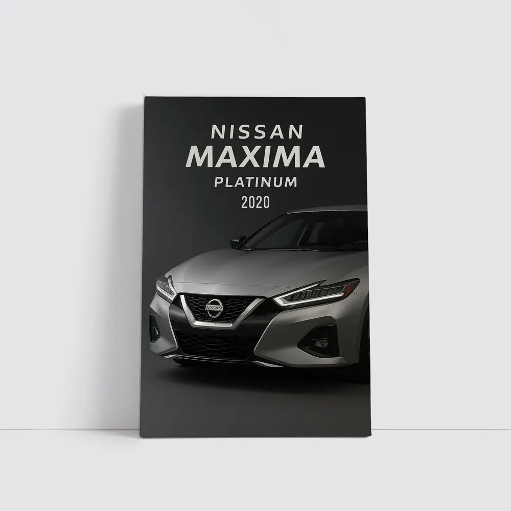 Nissan Maxima Platinum Dark Studio Shot – Wall Art