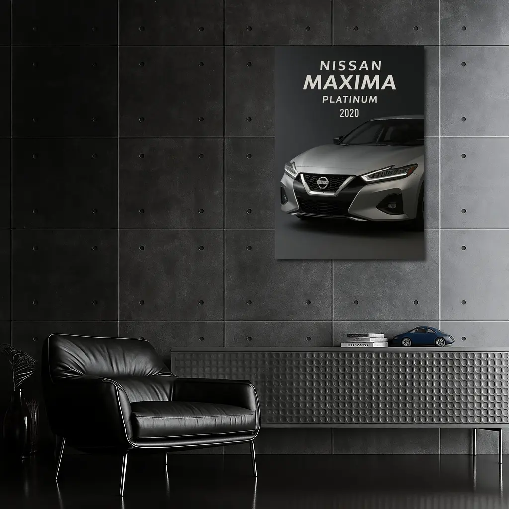 Nissan Maxima Platinum Dark Studio Shot – Wall Art