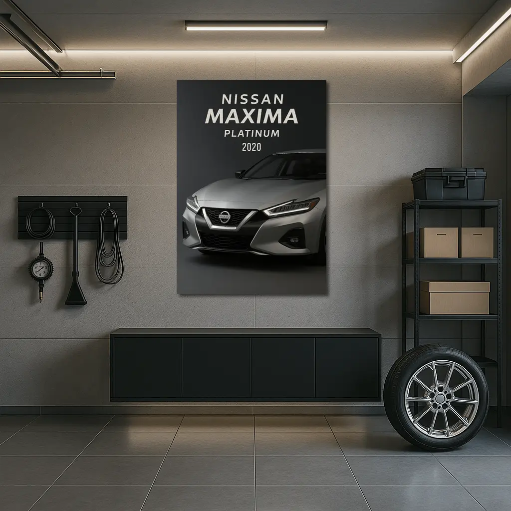 Nissan Maxima Platinum Dark Studio Shot – Wall Art