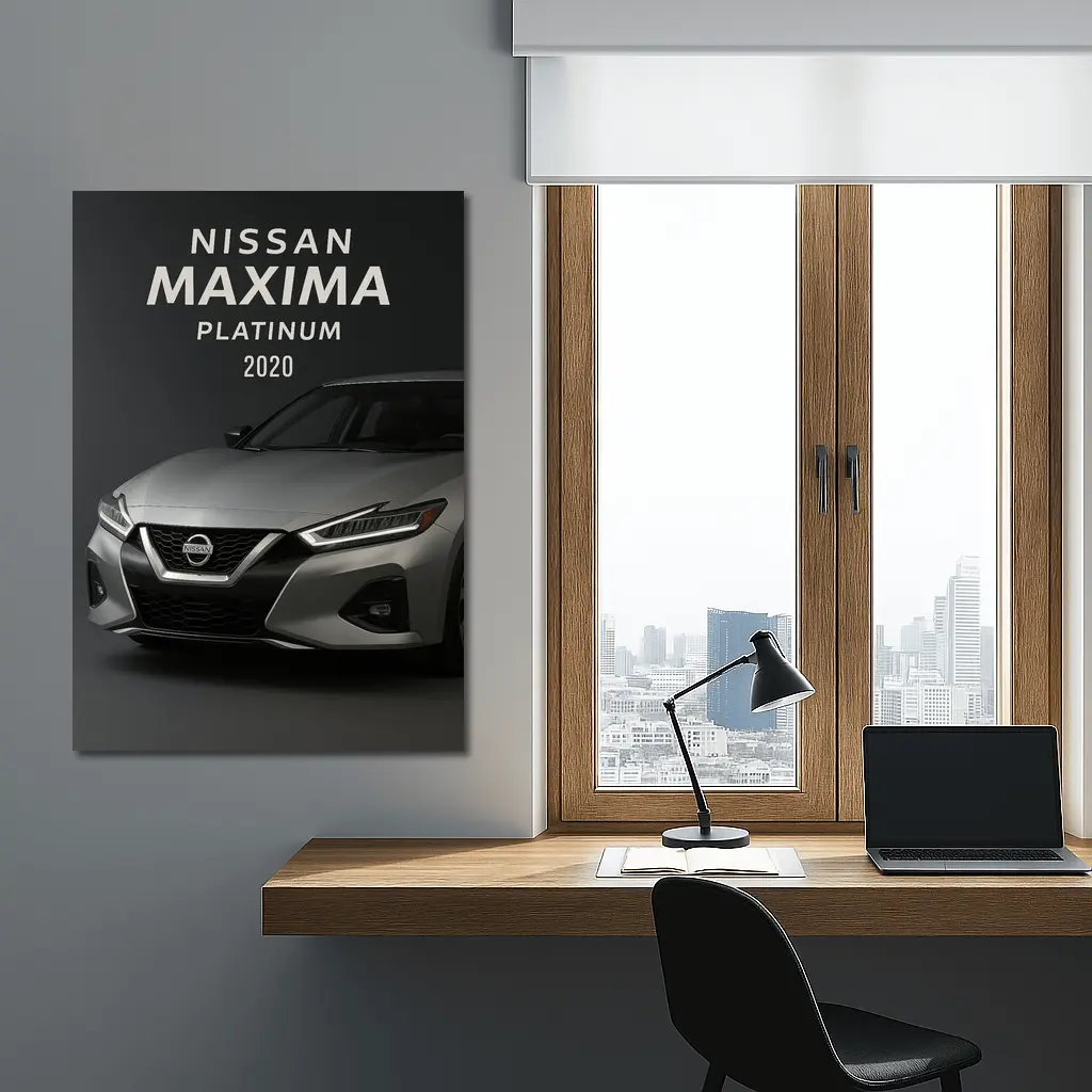 Nissan Maxima Platinum Dark Studio Shot – Wall Art
